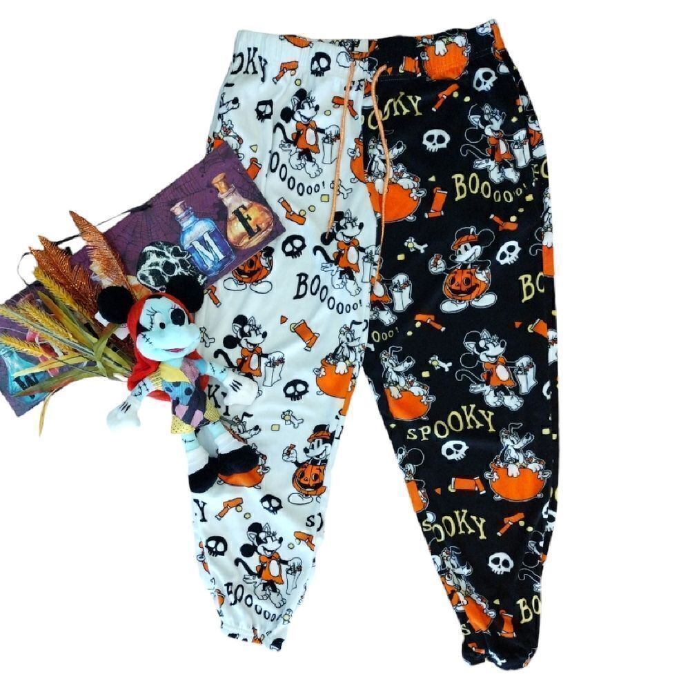 Disney Mickey Mouse & Friends‎ Halloween Themed Lounge Pants Medium - Picture 2 of 12
